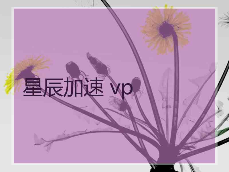 星辰加速 vp