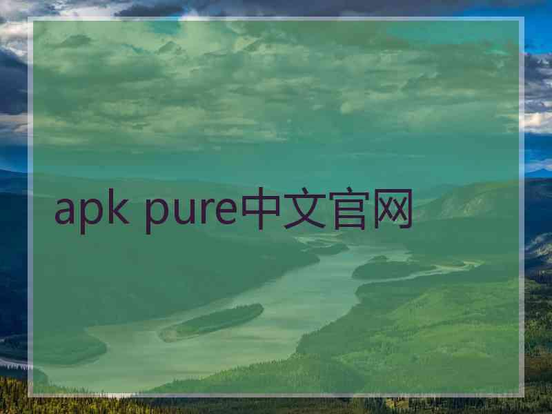 apk pure中文官网