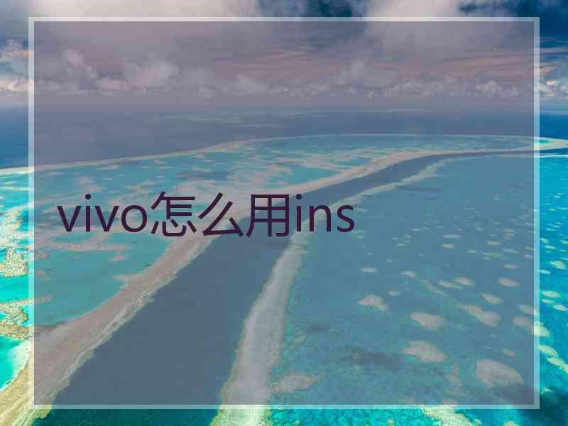 vivo怎么用ins