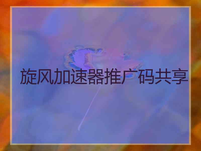 旋风加速器推广码共享