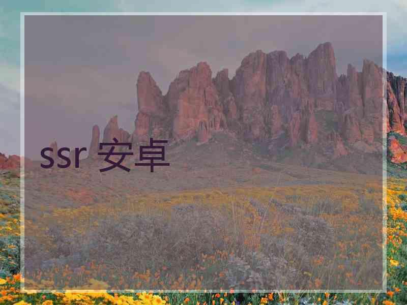ssr 安卓
