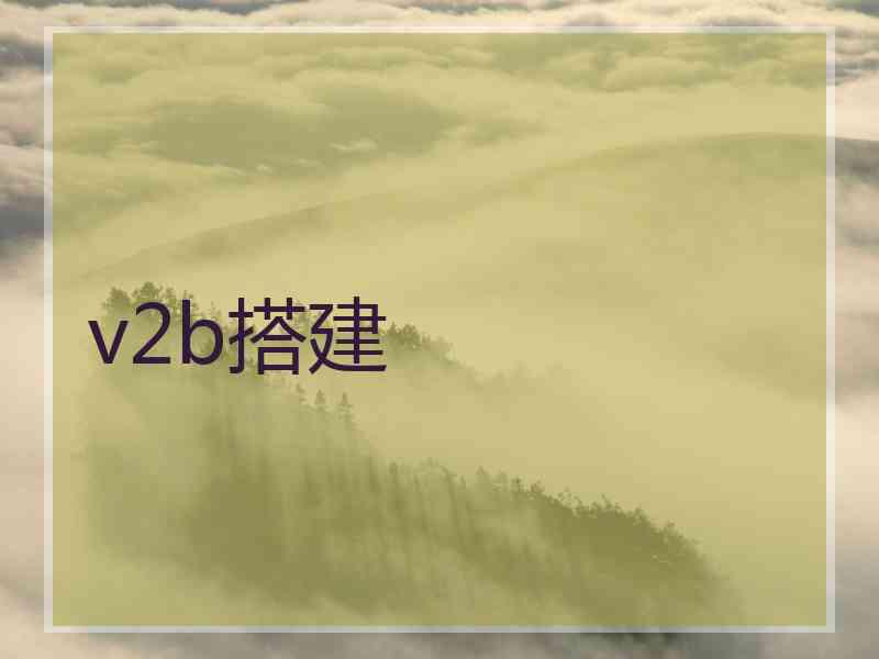 v2b搭建