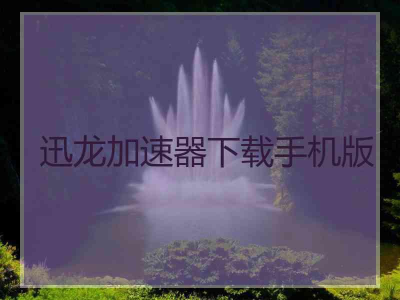 迅龙加速器下载手机版