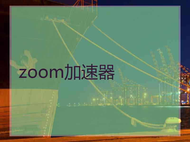 zoom加速器
