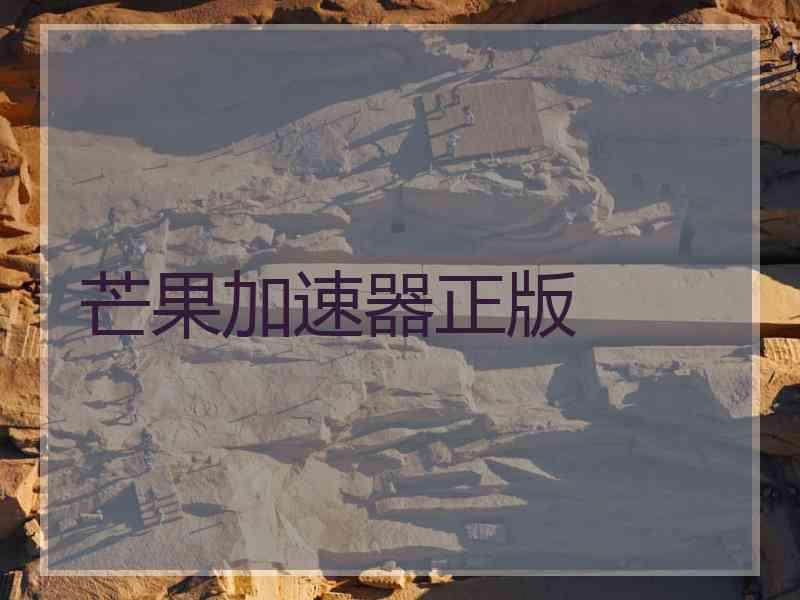 芒果加速器正版