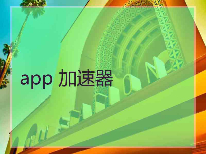 app 加速器