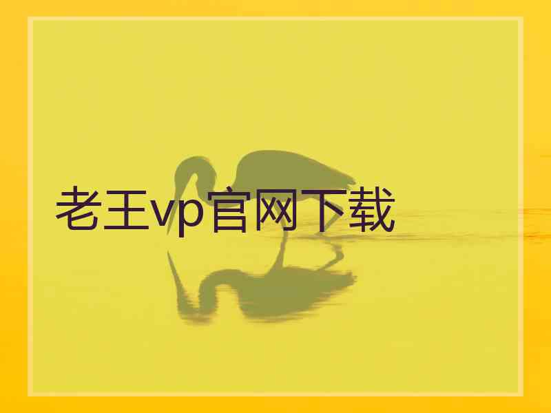 老王vp官网下载