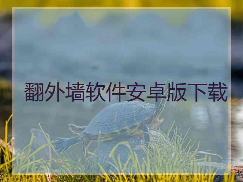 翻外墙软件安卓版下载