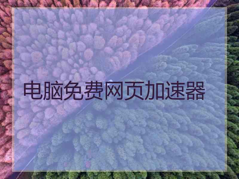 电脑免费网页加速器