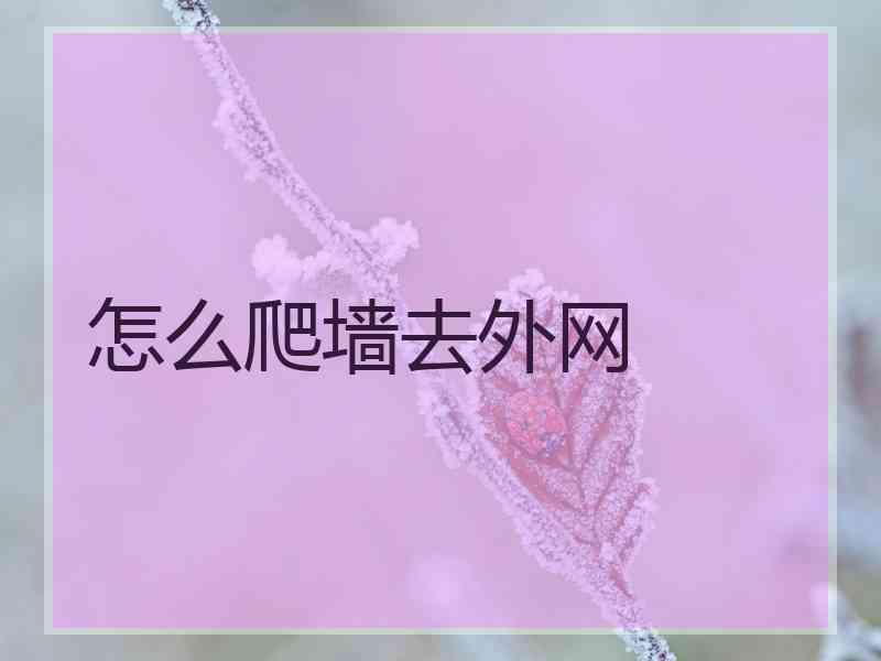 怎么爬墙去外网