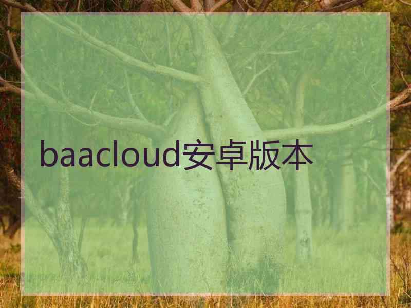 baacloud安卓版本