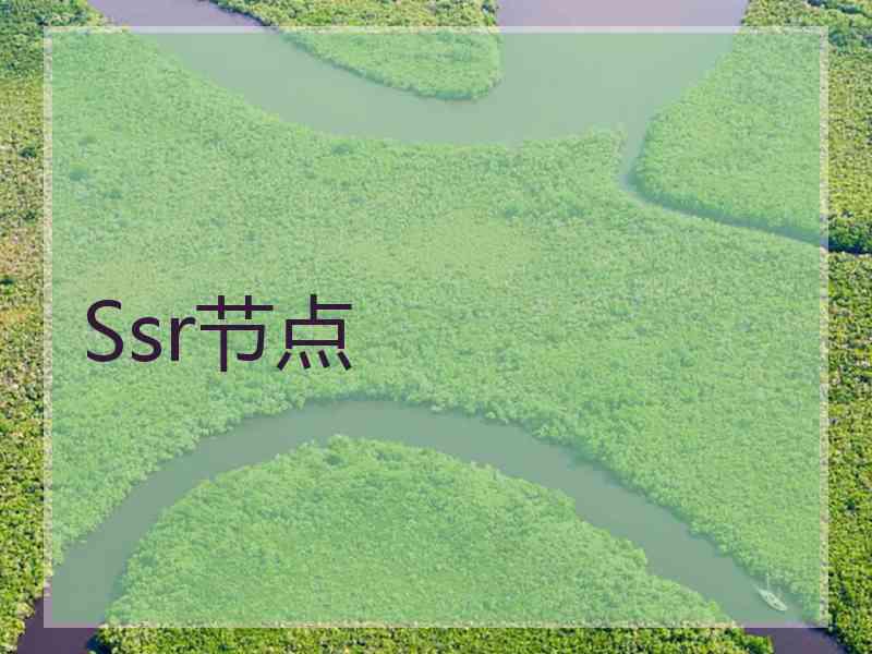 Ssr节点