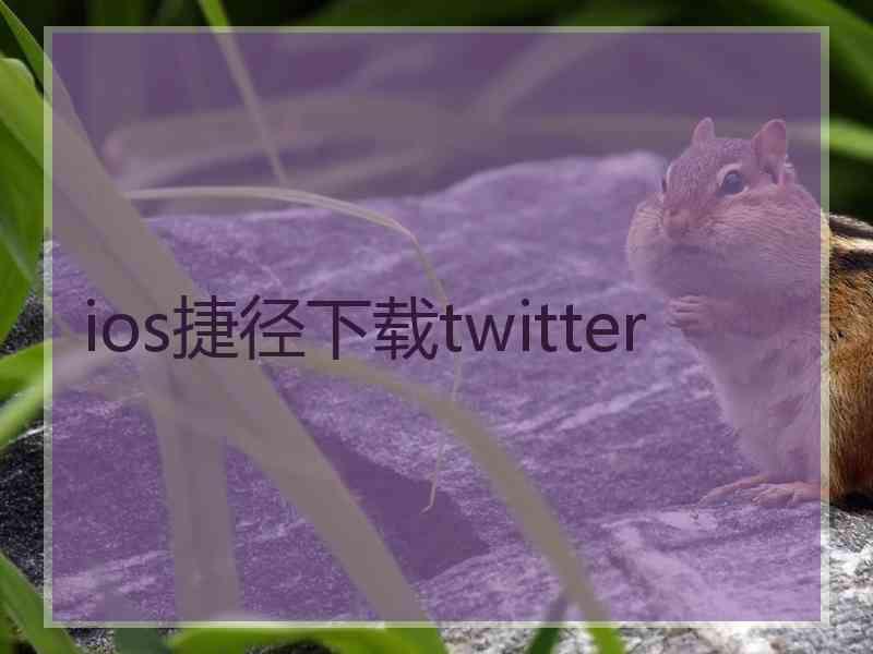 ios捷径下载twitter