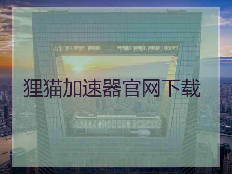狸猫加速器官网下载