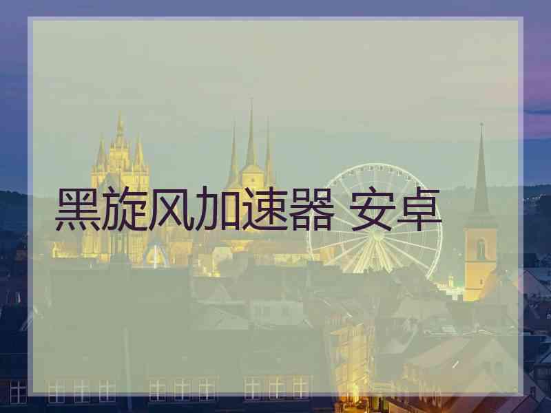 黑旋风加速器 安卓