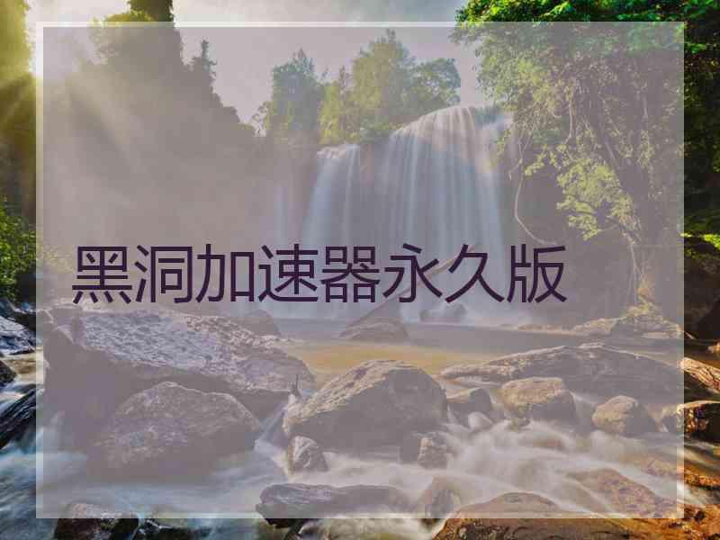 黑洞加速器永久版