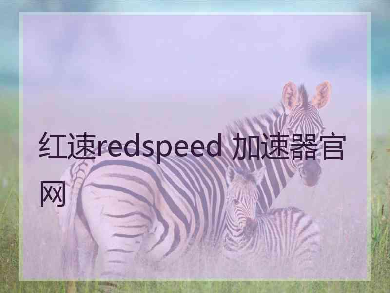 红速redspeed 加速器官网