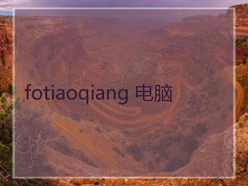 fotiaoqiang 电脑