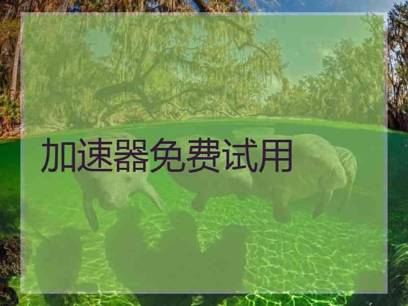 加速器免费试用