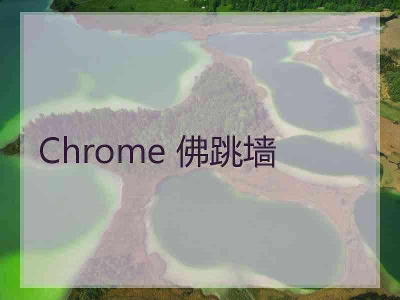 Chrome 佛跳墙