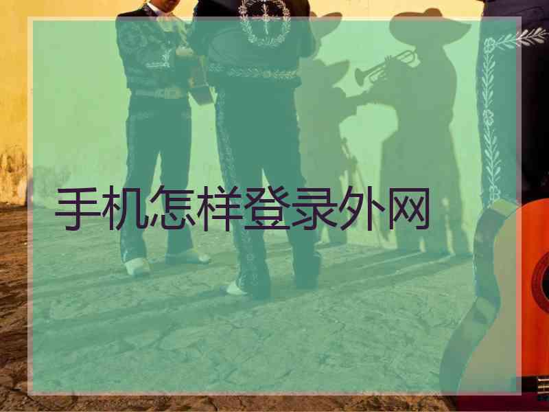 手机怎样登录外网