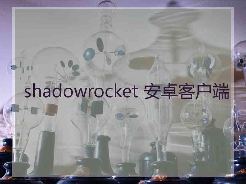 shadowrocket 安卓客户端