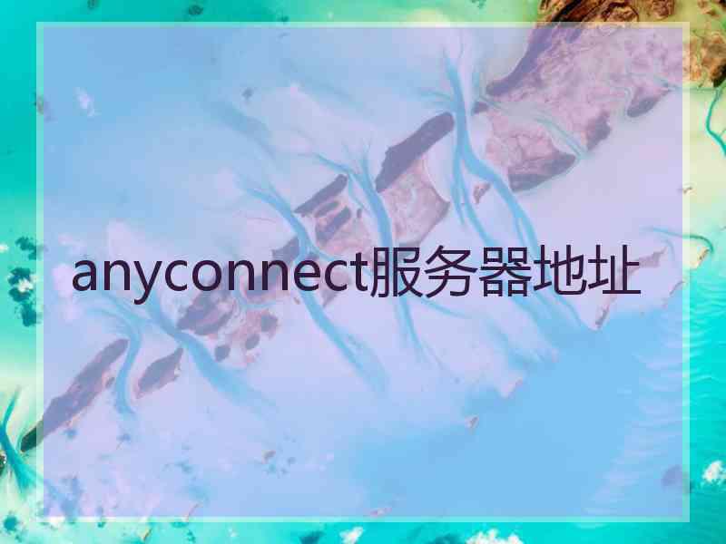 anyconnect服务器地址