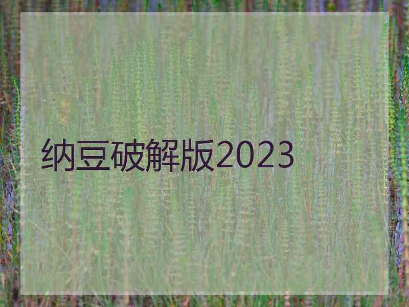 纳豆破解版2023