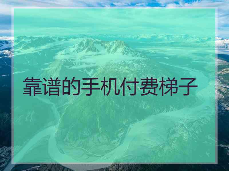 靠谱的手机付费梯子