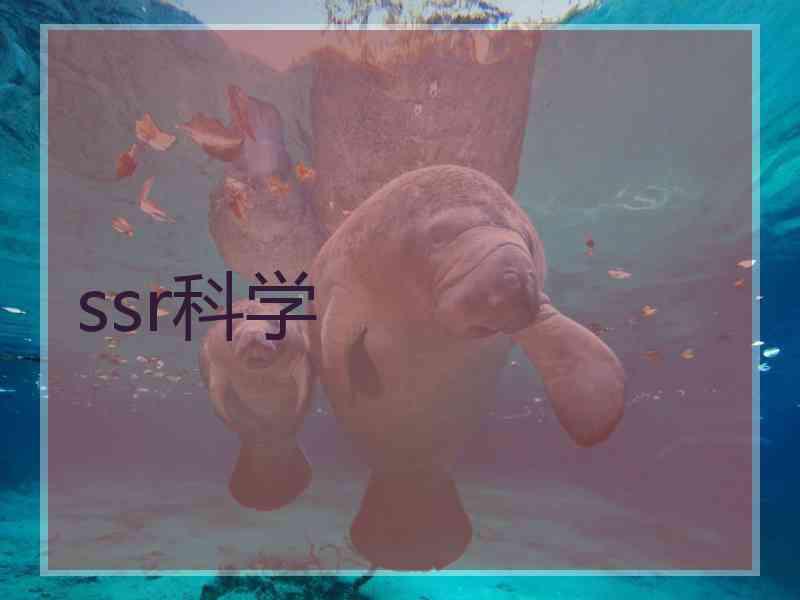 ssr科学